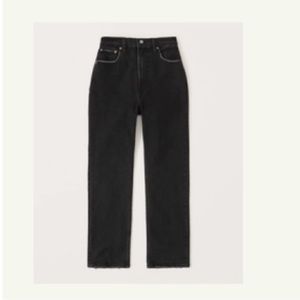 Abercrombie ankle straight high waist curve love